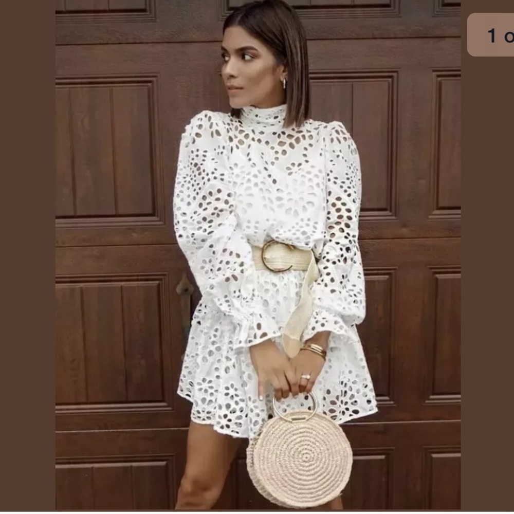 H&M eyelet embroidered tunic